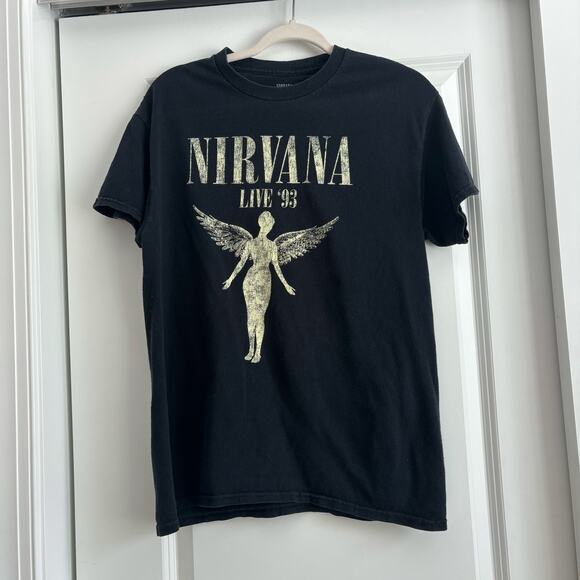 Nirvana Live '93 In Utero Tour Black T-Shirt
Unisex M Band Tee Rock Grunge - Picture 1 of 9